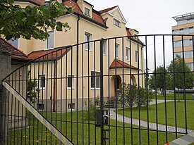 Munich Gasworks as it appeared in 2011 (building on the left)