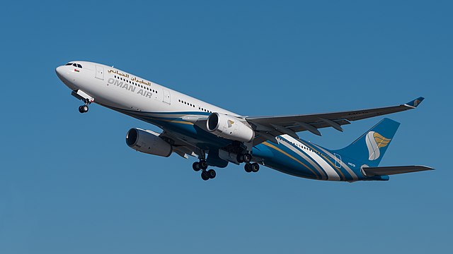 Oman Air Airbus A330-343 (reg. A4O-DI, msn 1582) at Munich Airport (IATA: MUC; ICAO: EDDM).