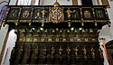 Choir balcony with arms of Sigismund III Vasa in the St. John's Archcathedral in Warsaw