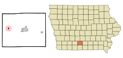 Location of Murray, Iowa