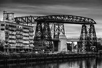 Nicolás Avellaneda Bridge from Vuelta de Rocha. Author: Jorge Néstor Guinsburg