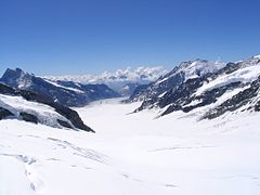 Großer Aletschgletscher, view from Jungfraujoch