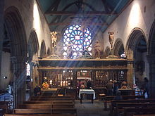 Le jubé (ou le chancel) de la chapelle Saint-Herbot à Plonévez-du-Faou