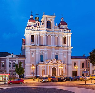 Church of St. Casimir, Vilnius, reconstructed in the 18th century by Thomas Zebrowski