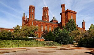 Smithsonian Castle, Viewed from the Enid A. Haupt Garden (2014).jpg