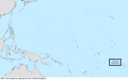 Map of the change to the United States in the Pacific Ocean sometime in 1881