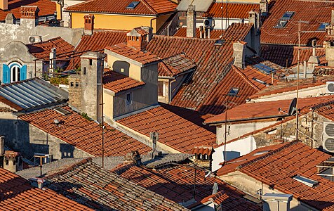 View to Piran from St. George's Parish Church, Piran, Slovenia