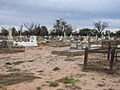 Headstones of the old section of the Bourke Cemetery, Gorrell Avenue (2021).