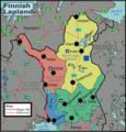 Map of Finnish Lapland – this took me a week, but that was due to juggling with other real-life commitments at the same time (plus, tracing the lakes was literal pain).