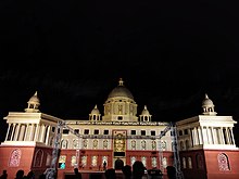 Replica of Rashtrapati Bhavan in Bhanjpur Jagaddhatri Puja 2022