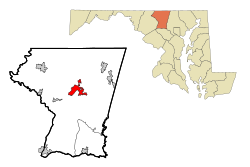 Location in Maryland