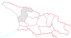 Location of Samegrelo-Zemo Svaneti within Georgia