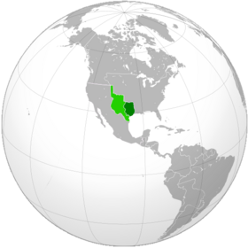 Localização de República do Texas