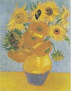 Twelve Sunflowers in a Vase