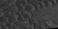 Enlarged view of dunes on the bottom of the previous image, as seen by HiRISE under HiWish program