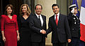 President François Hollande and President Enrique Peña Nieto in Paris; 2012.