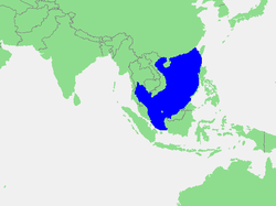 Carte de localisation du golfe de Thaïlande et de la mer de Chine méridionale.