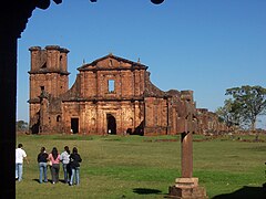 Kirchenruine der Jesuitenreduktion São Miguel das Missões, Brasilien