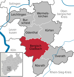 Bergisch Gladbach – Mappa