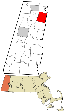 Location in Berkshire County and the state of Massachusetts.