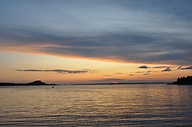 Coucher de soleil au Parc national du Bic