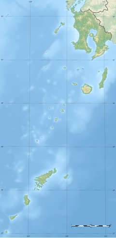 諏訪之瀬島の位置（鹿児島県内）