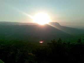 Pôr do sol sobre o Vale de Calore