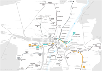 Plan Stammstrecke 3 (U4/U5) 2008