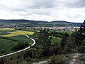 Blick vom „Tauberblick“ bei Werbach ins Taubertal