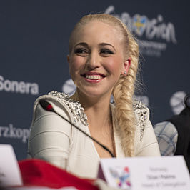 Margaret Berger tijdens het Eurovisiesongfestival 2013