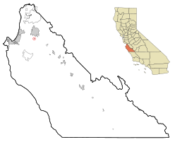 Location in Monterey County and the state of California