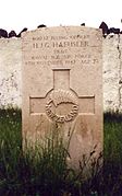 Gravestone of New Zealand pilot, crashed in the Faroe Islands