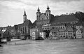 Steyrmündung mit Steyrdorf und Ortskai (1939)