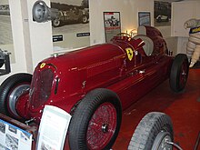 Photo d'une Alfa Romeo 16C Bi-moteur de Grand Prix.