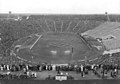 Klassische flache Ovaltribünen, Leipziger Zentralstadion 1956