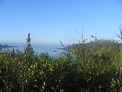 Mouth of the river, in the bay, in Gulf of St. Lawrence