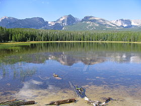 Vue de Flattop Mountain (à droite du centre).