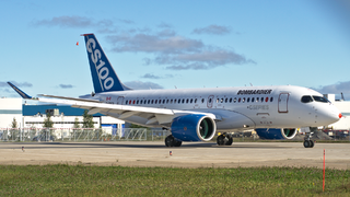 CS100 FTV-1 au roulage pour le décollage.