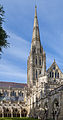 View of the spire from the cloisters