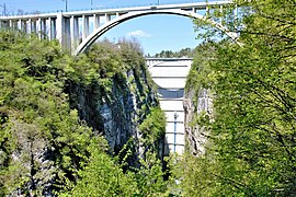 Staumauer Santa-Giustina-Talsperre