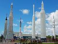 KSCenter Visitors Center rocket garden