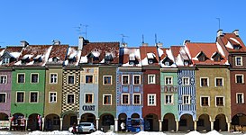 Old Market Square – merchant houses, originally 16th century's herring stalls.