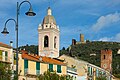 Cathedral tower, castle and Torre del Comune.