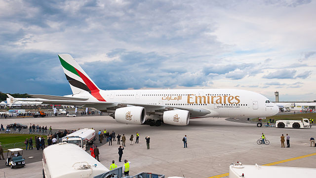 Emirates Airbus A380-861 (reg. A6-EDC, c/n 016)