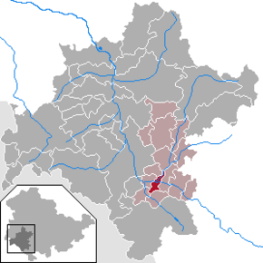 Poziția Einhausen pe harta districtului Schmalkalden-Meiningen