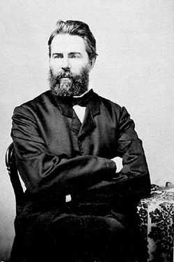 Herman Melville en una fotografía de 1860.