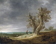 Landschaft mit zwei Eichbäumen, 1641, Rijksmuseum Amsterdam