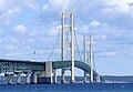 Image 48The Mackinac Bridge, a suspension bridge spanning the Straits of Mackinac to connect the Upper and Lower peninsulas of Michigan (from Michigan)