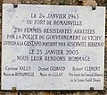 Plaque en souvenir du « convoi des 31 000 ».