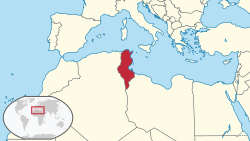 Location of Tunisia